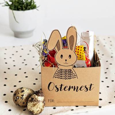 Bastelvorlage | Osternnest | Osterkorb | Download | PDF Vorlage | Ostern  | Druckvorlage