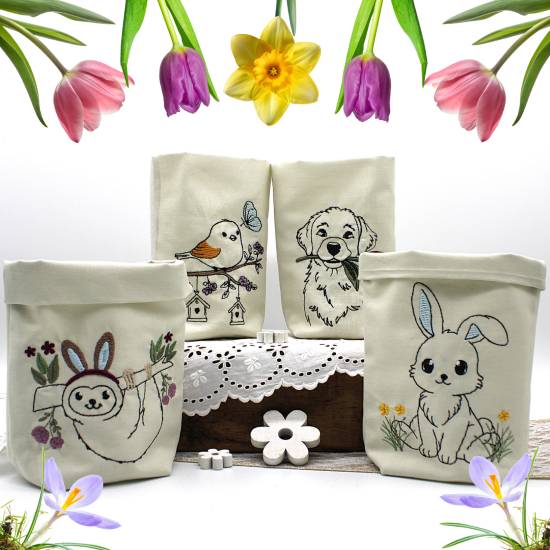 ITH Lichterbeutel Frühling Tiere Ostern Bild 1