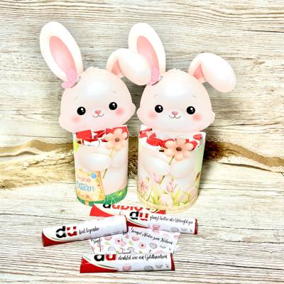 Duplo Banderole Ostern, Ostergeschenk für Kollegen, Freundin oder Kinder, Mitbringsel für 10er und 18er Duplo, Tischdeko