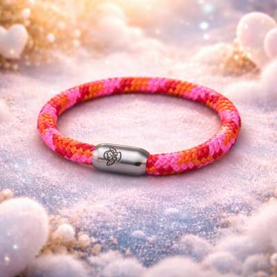„Schutzengel“  Segelseilarmband mit Edelstahlverschluß inkl.  Gravur