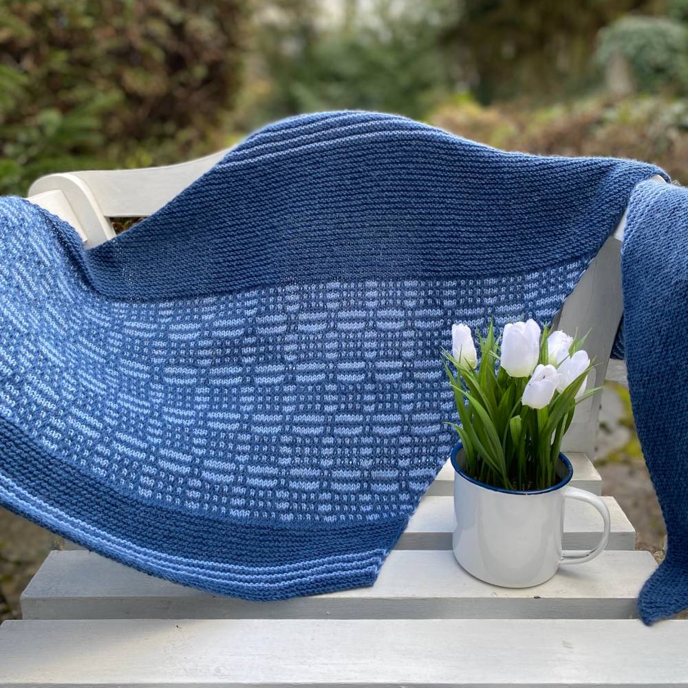 Strickanleitung Lizas Tuch Square Garden Bild 1