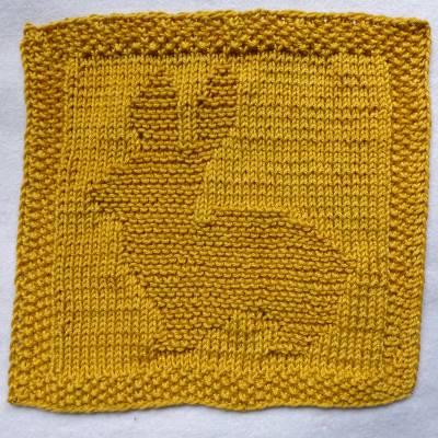 Stickanleitung Spültuch Hase – Osterhase schnell gestrickt