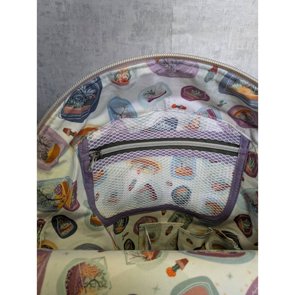Rucksack Mint aus Softshell, handgefertigter Rucksack Bild 8