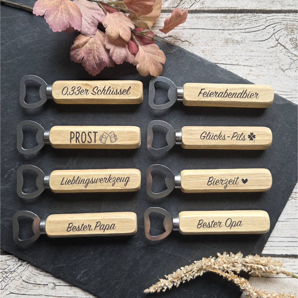 Flaschenöffner zum Vatertag ~ Bieröffner Papa ~ Geschenk für Männer ~ Opa