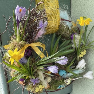 Türkranz Frühlingskranz Naturkranz