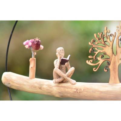 Hängende Fensterdeko Eiche Ring Dekoration 38 cm