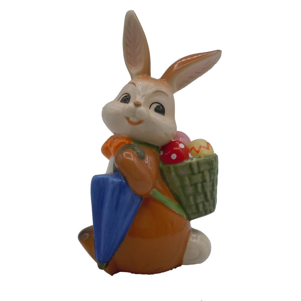 Goebel Osterhase 11 cm – Bunte Osterdeko aus Keramik, handbemalt, Osterlieferant