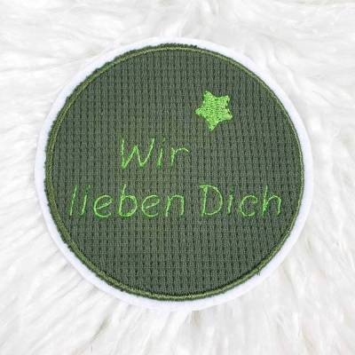 Applikation/ Aufnäher Schulkind - Wunschtext - Schultüte/ Button/ Patch/ Bügelbild Einschulung Jungen