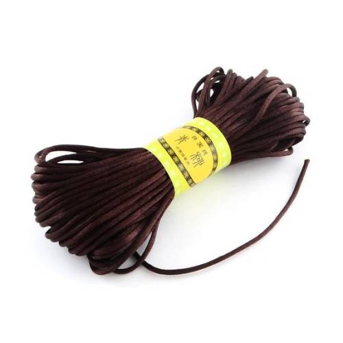 20m Satinband Satinkordel Braun