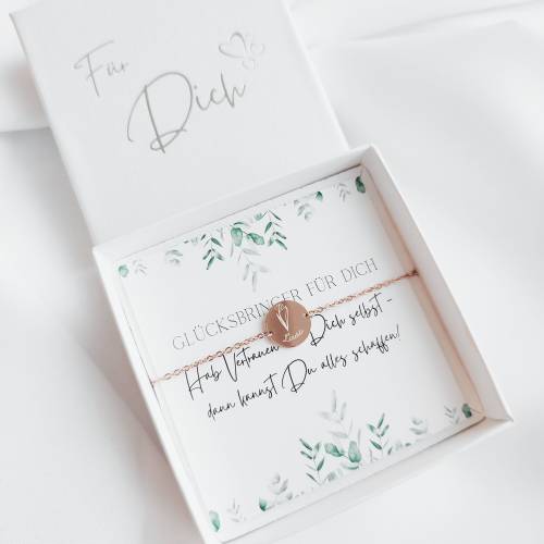 Geburtsblumen Armband mit Gravur | personalisiertes Namensarmband mit Geburtsblume aus Edelstahl