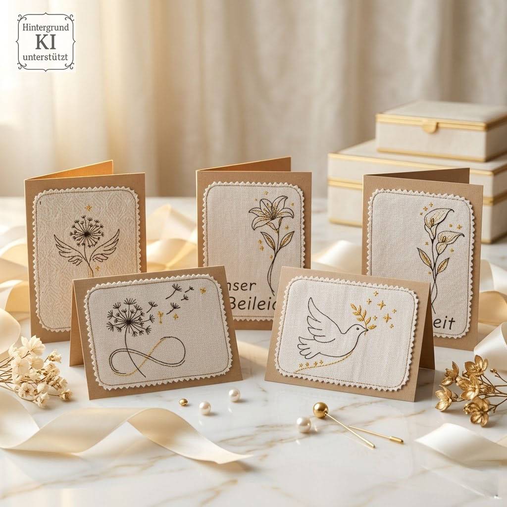 Christliche Stickdateien ab 10x10 cm – 27 Motive für Taufe, Kommunion, Hochzeit & Trauer – 54 Dateien Set Bild 10