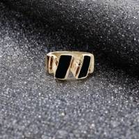 Vintage 925 Silber Ring mit Onyx Inlay – Geometrischer Modernist Retro Statement Ring