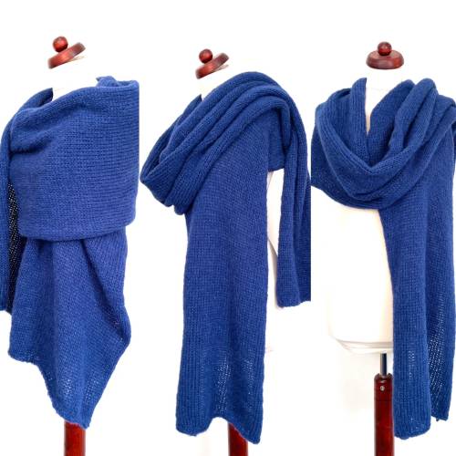 XXL Strickschal, Schal! Winterschal! Gestrickt!Poncho! Damen! Onesize! Grobstrick! Decke, Schulterwärmer!Braun meliert!
