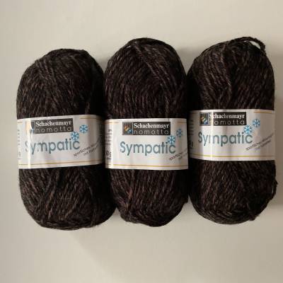 Restbestand 3 x 50g Sympatic , sportliches Allroundgarn mit Farbeffekt, LL 100m/50 g, Nadelstärke 4,5-5,5, Farbe 10