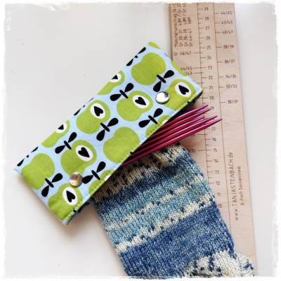 Nadelgarage * Täschchen für deine Stricknadeln * Nadelspieltasche * Für 15cm Stricknadeln