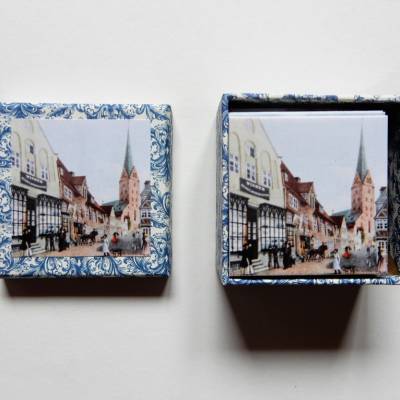 Handgemachtes Memory-Spiel Hamburg um 1800 – Exklusive Illustrationen & Geschenkbox