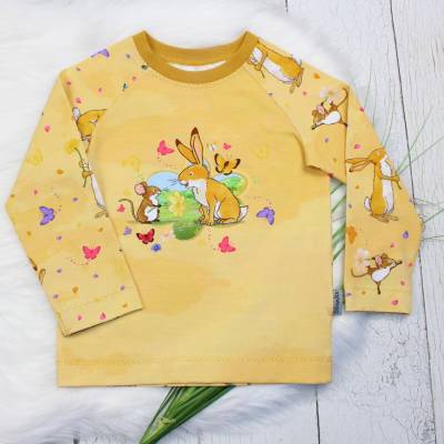 Gr. 98 Langarmshrt "Weißt du eigentlich wie lieb ich dich hab" Longsleeve, Kindershirt, Mädchenshirt, Raglanshirt
