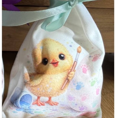 Oster-Geschenkbeutel Küken – handgenähtes Unikat