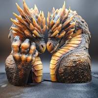 Buchstützen - Drache