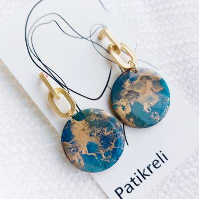 Ohrstecker "Goldener Kosmos"