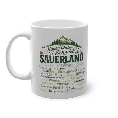 Sauerland Tasse lustig Dialekt Geschenk Sauerländer Schnack Heimat Geschenk witzige Tasse Spruch