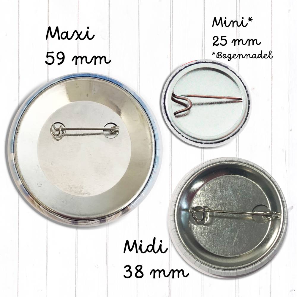 Individualisierter Button mit eigenem Foto/Text | 25/38/59mm | Gastgeschenk Hochzeit & Geburtstag Bild 7