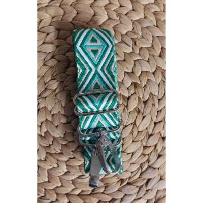 Taschengurt verstellbar grün, Gurtband mit Karabiner in vielen verschiedenen Farben