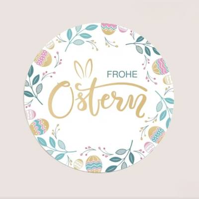 12 Aufkleber "Frohe Ostern" ~ Stickerbogen ~ Oster Sticker ~ Klebesticker ~ Etikett 