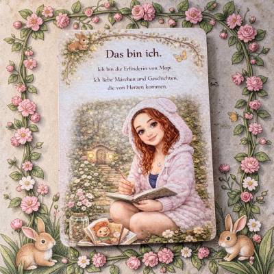 MaLiMa Maren Sammelkarte A6 Zauberwald – Mopi Creator Karte, kawaii Illustration & magische Deko