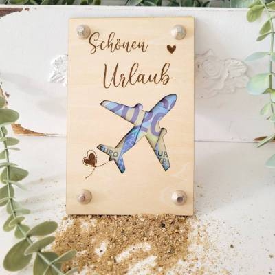 Geldgeschenk /Schönen Urlaub/ Kleinigkeiten schenken, Geburtstag/byLicini