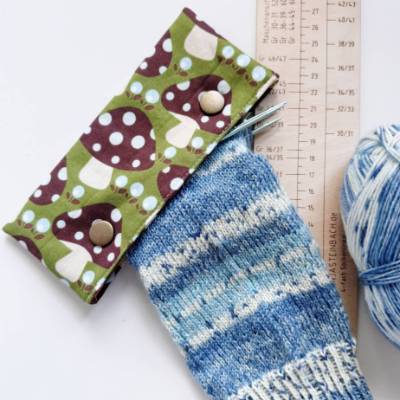 Nadelgarage * Täschchen für deine Stricknadeln * Nadelspieltasche * Für 15cm Stricknadeln