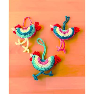 Gehäkeltes Huhn 3 er Set Frühlingsdeko Osterdeko 