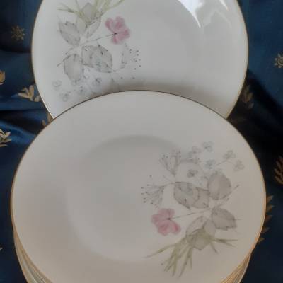 Vintage 7 x Kuchenteller Rosenthal Bettina Elfenbein Pariser Frühling