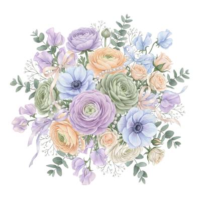 Blumen Frühling PNG | Blumen Clipart Digital Download | Blumen Rosen Grafik Karten & DIY I Einladungskarten