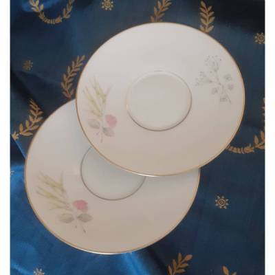 Vintage 2 x Kuchenteller Rosenthal Bettina Elfenbein Pariser Frühling