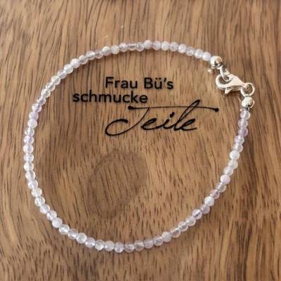 Handgefertigtes pastelliges Ametrin-Armband mit 925-Silber-Verschluss – filigran & harmonisierend
