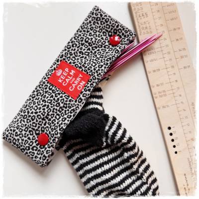 Nadelgarage * Täschchen für deine Stricknadeln * Nadelspieltasche * Für 20cm Stricknadeln