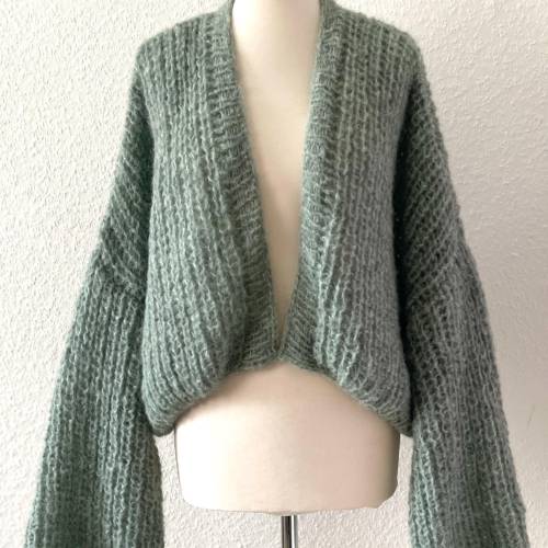 Cardigan Green, grün, Wald , Strickmantel Oversize, Grobstrickjacke ,Onesize, Blue,Home!Damen!Wool, Sweater,Chunky!