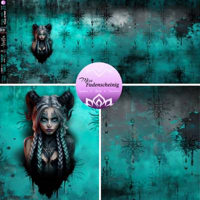 Stoffpanel French Terry „Arella“ - Eigenproduktion (Überbreite)