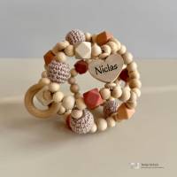 Tanja Schulz Shop | Babygeschenk Motorikball mit Namen personalisiert | Babygeschenk personalisiert | Geburt & Taufe