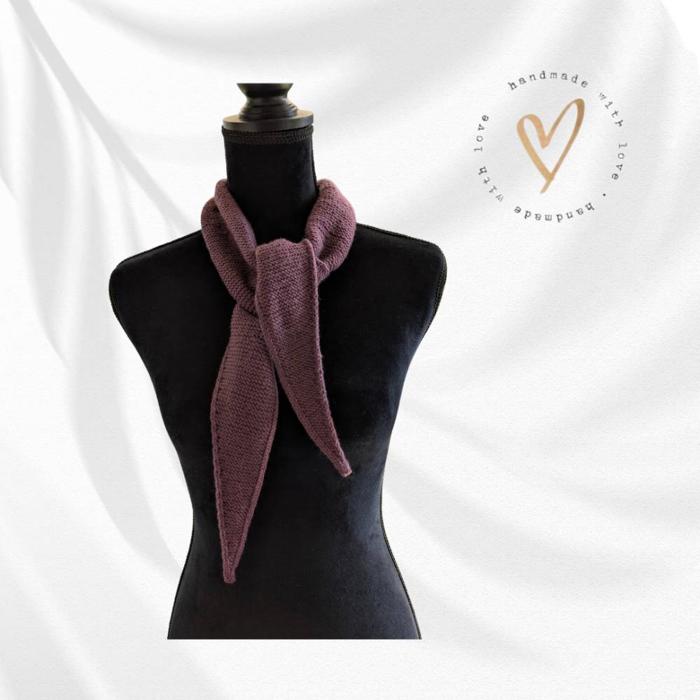 Sophie Schal * Kleiner Strickschal * Handgefertigtes Geschenk * Gestricktes Halstuch * Schmales Halstuch* Bild 8
