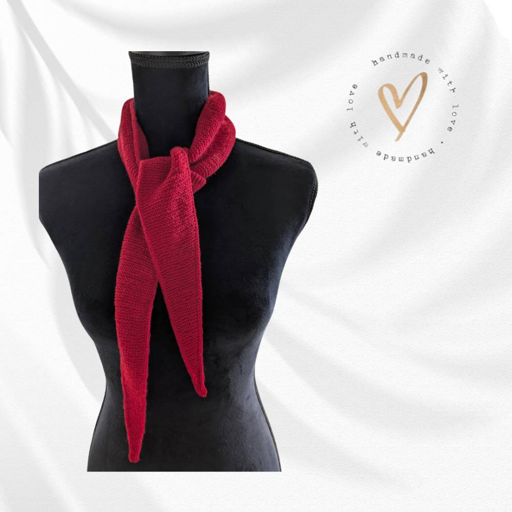 Sophie Schal * Kleiner Strickschal * Handgefertigtes Geschenk * Gestricktes Halstuch * Schmales Halstuch* Bild 9