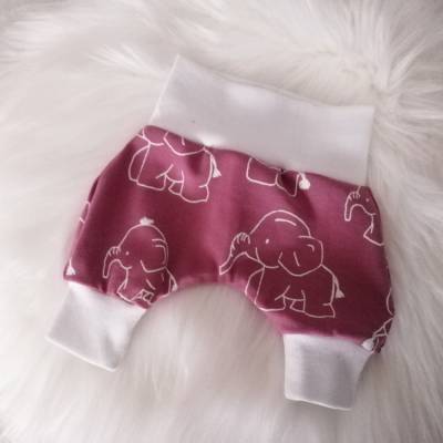 Babyhose Frühchen Gr 36/38 Reborn – Handgemacht, Jersey, Öko Tex, Mitwachsend | Annes Zwergenkreativshop