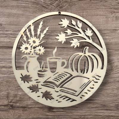 SVG Datei Herbst Hygge Kürbisse, Download