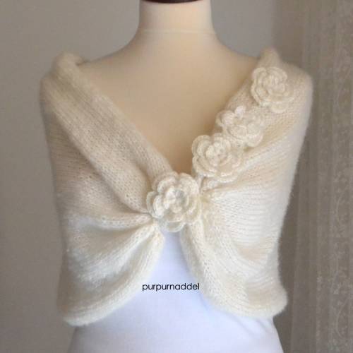 Braut Stola, Hochzeit, creme, Tuch, Braut Umhang!Bolero!