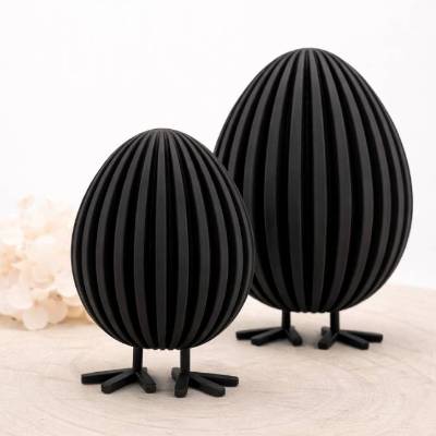 Osterei mit Füßen - 3D Druck - moderne Osterdekoration - 2 Größen & Farben - Frühlingsdeko