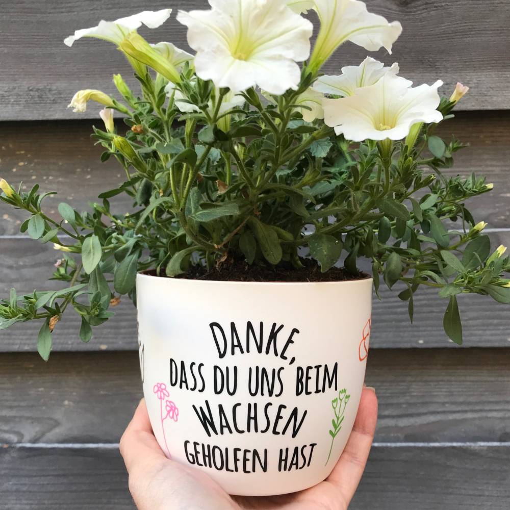 Danke Dass Du Mir Beim Wachsen Geholfen Hast Blumentopf