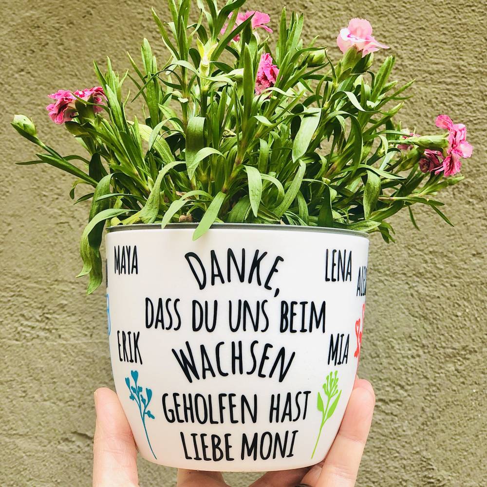 Danke Dass Du Mir Beim Wachsen Geholfen Hast Blumentopf
