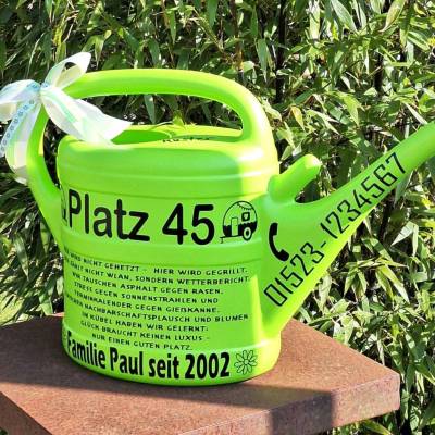 Personalisierte Gießkanne – das perfekte Geschenk für Camper, Gartenfreunde & Naturliebhaber