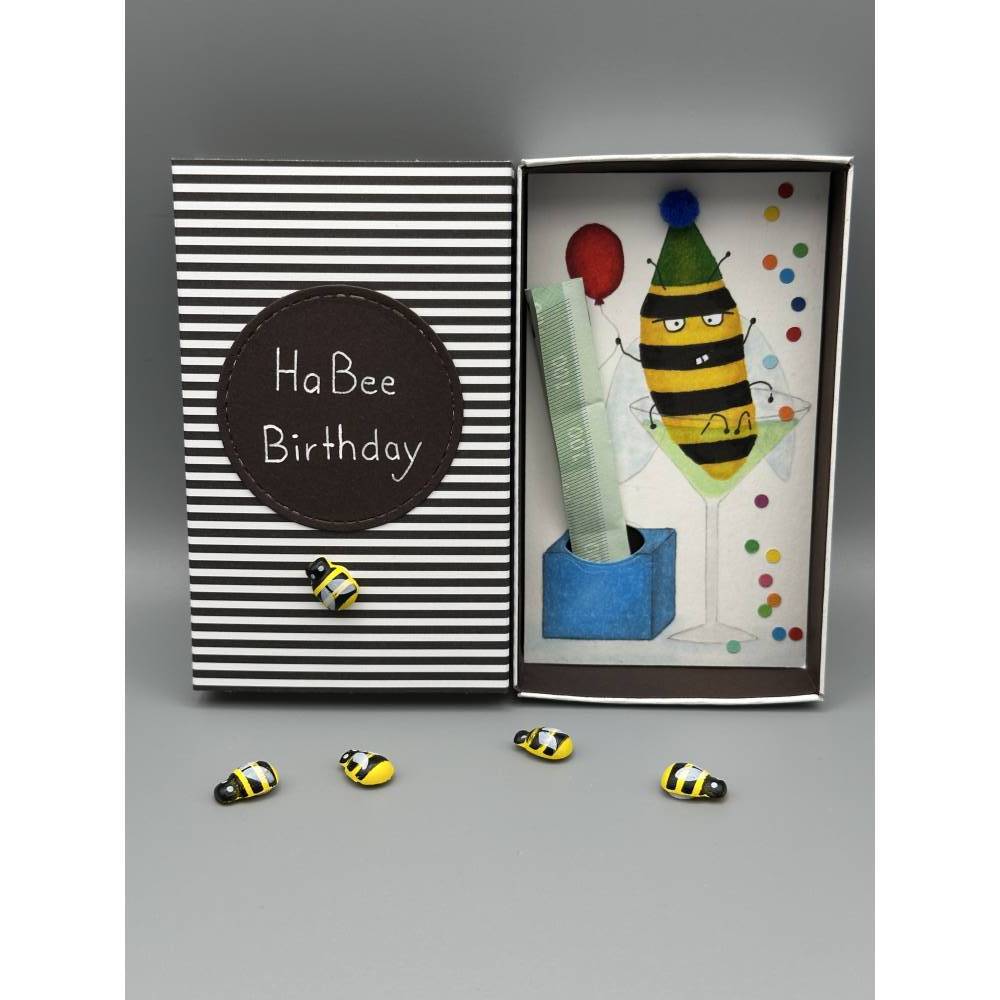 Witzige Geldgeschenkbox Party Biene – Originelle Geschenkidee zum Geburtstag Bild 2